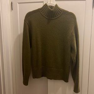 Green Turtleneck Sweater